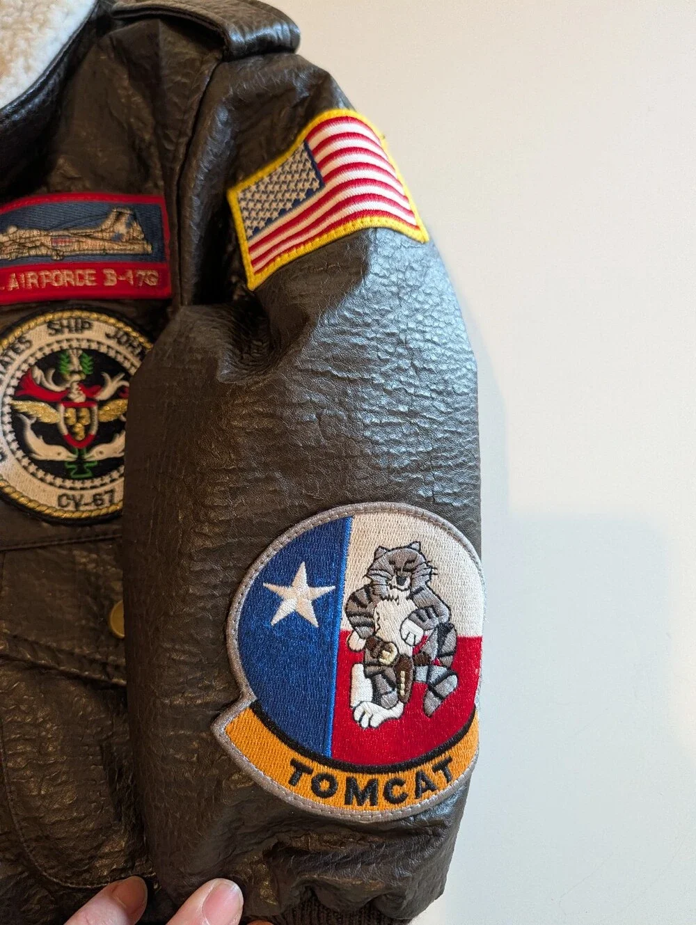 Kid's Bomber Flight Jacket With Tons Of Cool Patches 4T